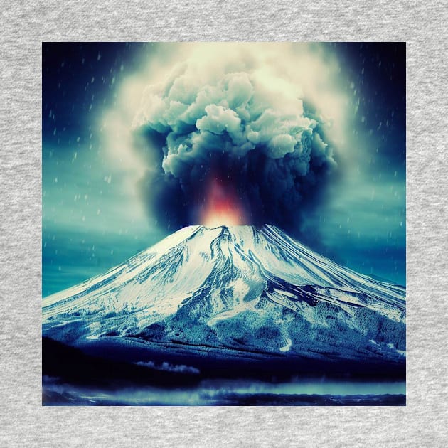 Mount Fuji erupting by CRAZYMAN